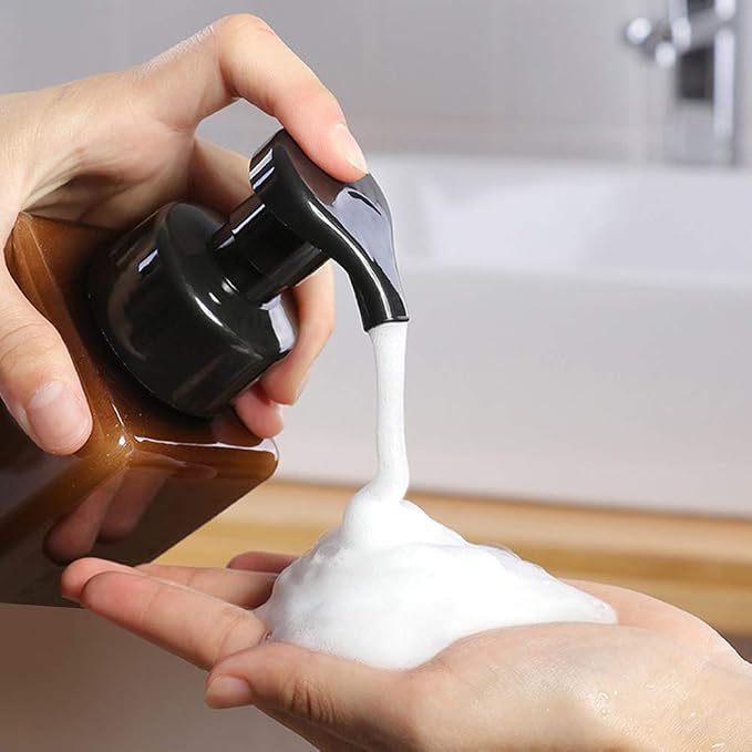 UUJOLY Foaming Soap Dispenser, 250ml Refillable Pump Bottle - Image 3