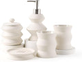 Bathroom Accessory Set 5PCS, Unique Design Small Bathroom Accessories Sets by ANTISSHOME