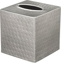 Monarch Abode Tissue Box Cover Square – Hand Hammered Pewter Metal Tissue by MonarchAbode