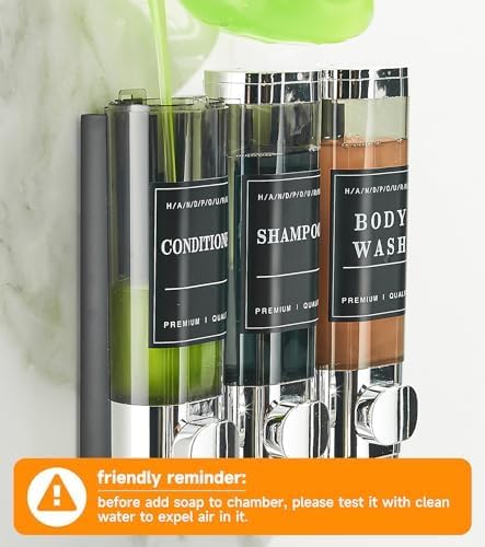 Shower Soap Dispenser Wall Mounted No Drill Shampoo Dispenser - Image 2