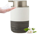 Ceramic Foam Hand Soap Dispenser, 12Oz Countertop Lotion Dispensers by Axcvveiyi
