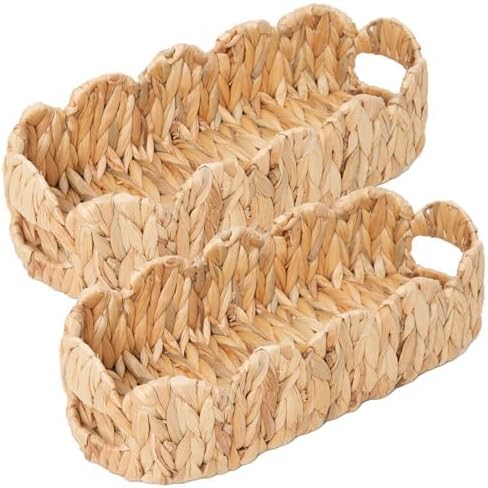 2 SAME SIZE Toilet Paper Storage Basket, Back of Toilet Storage, Boho Decor by WEAVECOMFORTINTOEVERYCORNER