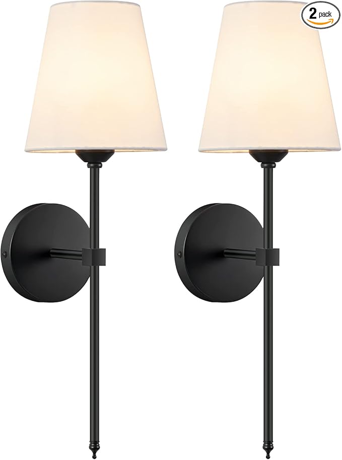 Wall Sconces Sets of 2, Retro Industrial Wall Lamps, Bathroom Vanity Sconces by KUAUGST