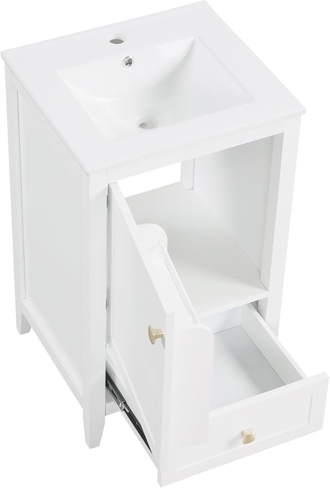 Bellemave 20-inch Solid Wood Bathroom Vanity - Image 9