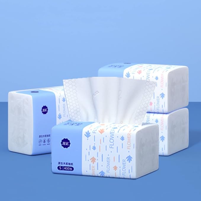 4 Packs Small Soft Facial Tissue, Toilet Paper, Disposable Napkin, Bag Cover - Image 9