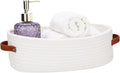 Bathroom Countertop Organizer Basket, Cotton Rope Woven Storage Basket Toilet by HLWDFLZ