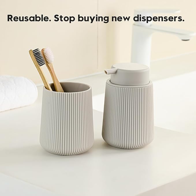 Striped Foaming Hand Soap Dispenser - Image 4