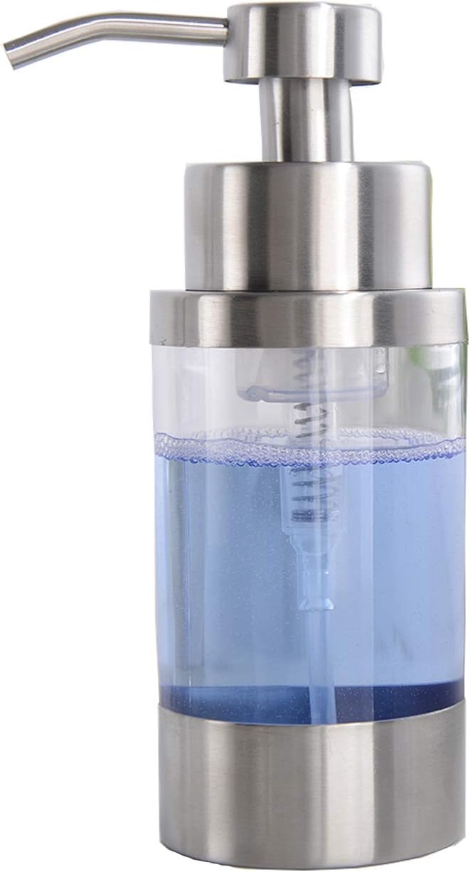 Delle Rosa Soap Dispenser, Foaming Soap Dispenser, Stainless Steel Pump Head by DelleRosa