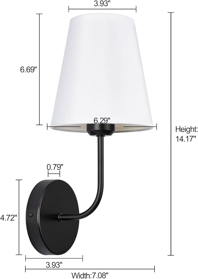 Modern Hardwired Wall Sconce Set of 2 – Matte Black Finish - Image 7