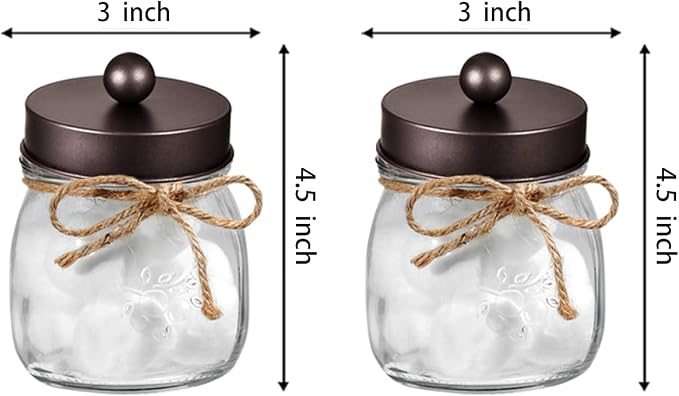 Amolliar Mason Jar Bathroom Vanity Organizer - Image 7