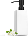 GMISUN White Soap Dispenser Bathroom, Hand Glass Soap Dispenser by GMISUN