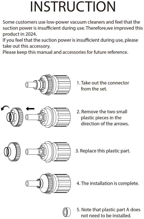 EZ SPARES 7PCS Micro Vacuum Attachment, 7 Piece Universal Vacuum Cleaner - Image 7