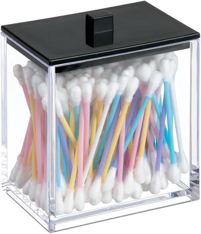 mDesign Plastic Rectangle Apothecary Canister - Image 6