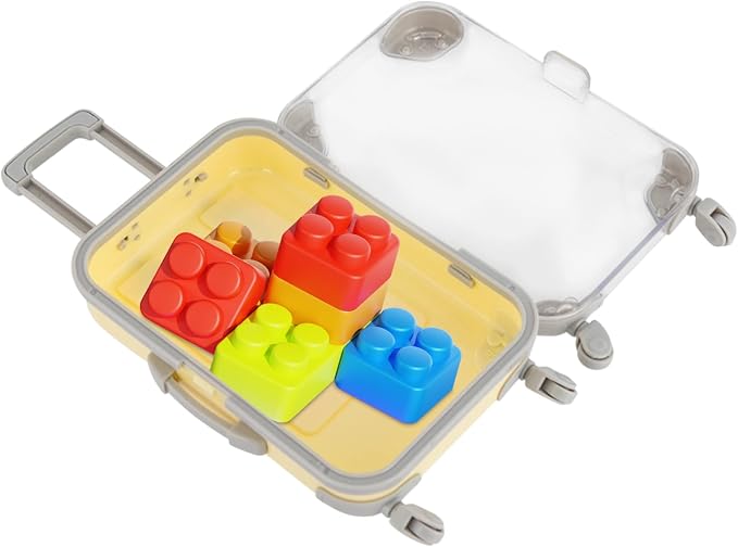 Jiabailie 12 Pack Mini Suitcase Party Favor Gift Box Plastic Mini Luggage - Image 3