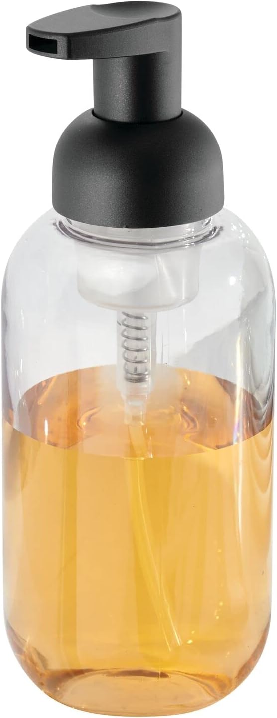 mDesign Round Plastic Refillable Foaming Soap Dispenser Pump Bottle - Image 7