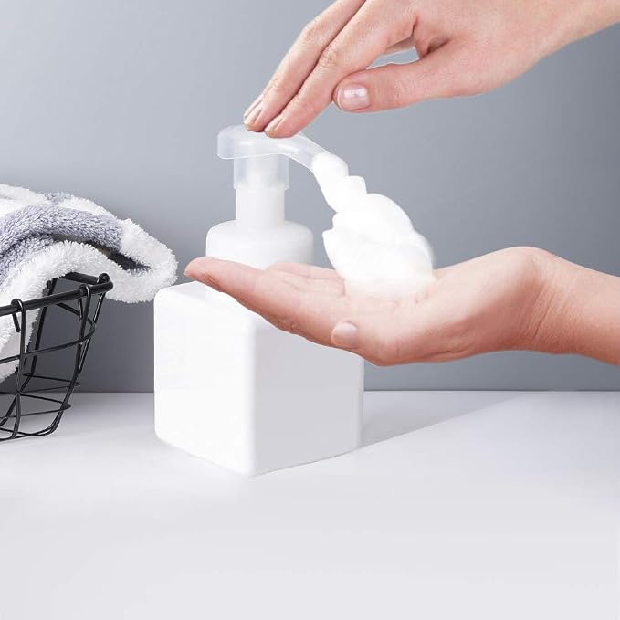 UUJOLY Foaming Soap Dispenser, 250ml Refillable Pump Bottle - Image 3