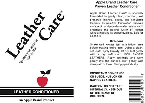 Apple Leather Care Leather Conditioner 8oz Bottle - Image 2