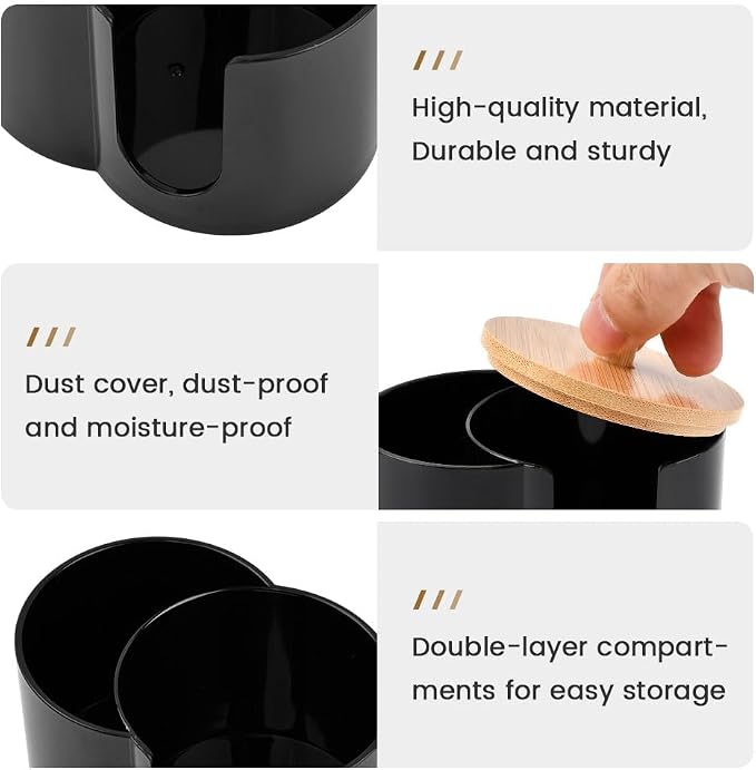Dual-Compartment Cotton Swab & Pad Organizer - Image 3
