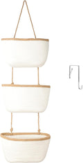 TeoKJ 3-Tier Wall hanging Storage Bags, Over the Door Organizer, Decorative by TeoKJ
