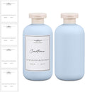 6.8 oz Plastic Travel Shampoo Bottles, Refillable Flip Cap Squeeze Bottles by UMETASS