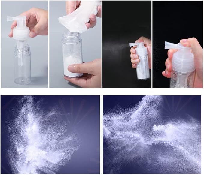 110ml Powder Spray Bottle Portable Detachable Travel Spray Bottle Plastic - Image 5