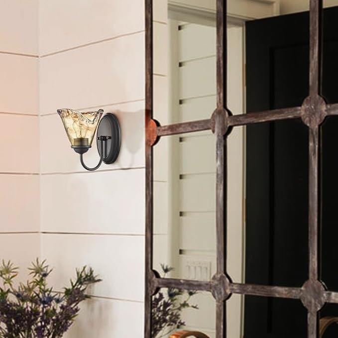 DANSEER Rustic Finish Wall Sconce Vintage Vanity Light - Image 3