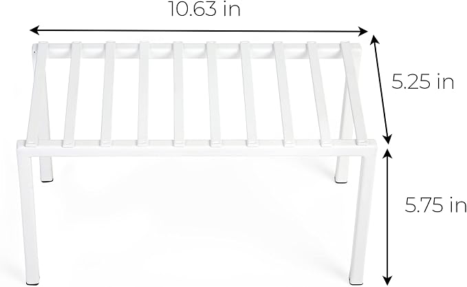 Smart Design Premium Cabinet Storage Shelf Rack - Image 2