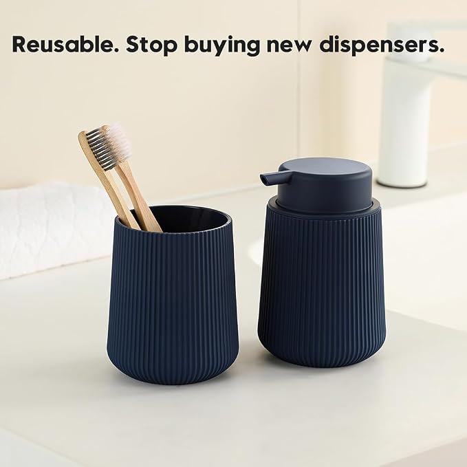 Striped Liquid Hand Soap Dispenser - Image 4