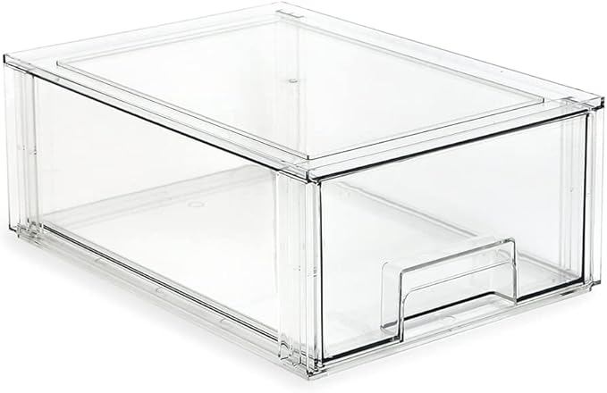 Isaac Jacobs Large Stackable Organizer Drawer, Pull-Out Bin, Closet & Shoe by IsaacJacobs