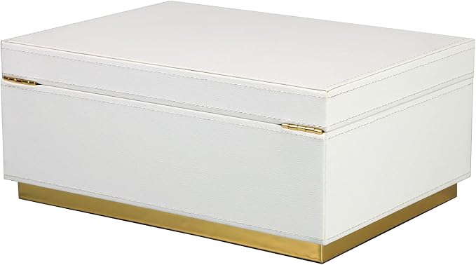 HofferRuffer Elegant Faux Leather Decorative Box, Storage Jewelry Box Organizer - Image 8