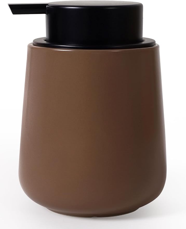 INGOFIN Ceramic Lotion Dispenser - 12 oz Hand Soap Dispenser Bathroom by INGOFIN