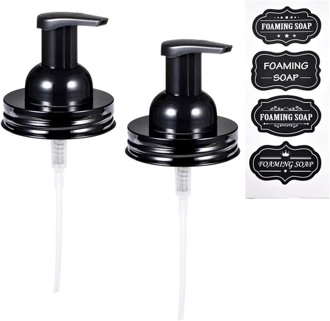 SheeChung 2 Pack Mason Jar Foaming Soap Dispenser Lids by SheeChung