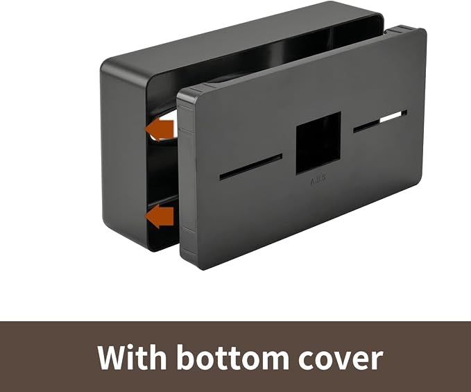 Tissue Box Cover, Rectangular Black Wall Mounted Facial Paper Holder Dispenser - Image 4