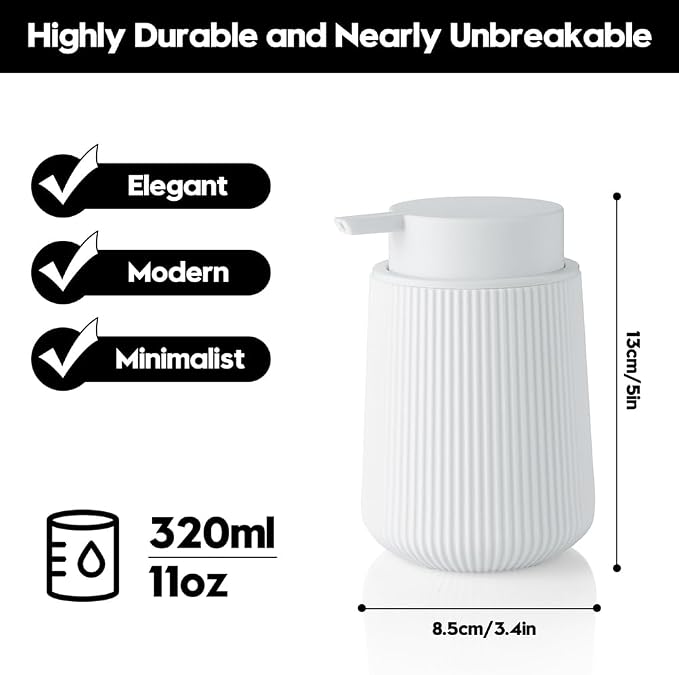 Striped Liquid Hand Soap Dispenser - Image 2