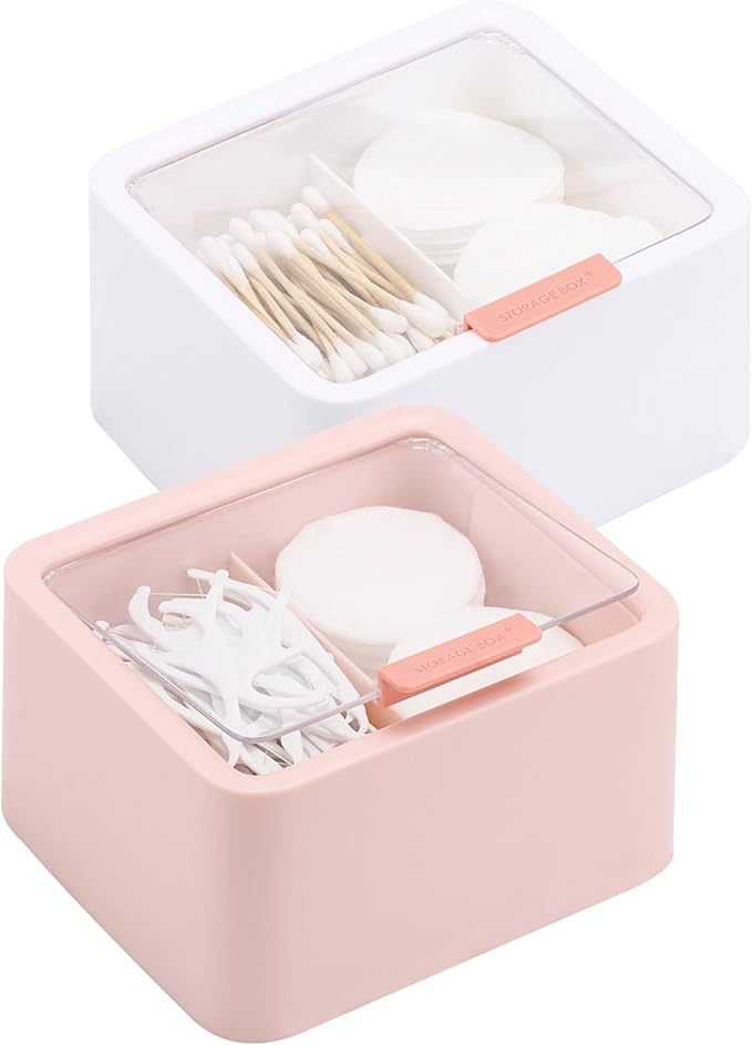 Tecbeauty 2pcs Qtips Holder by Tecbeauty