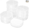10-Pack Cotton Square Holder Travel Case, Portable Cotton Pad Holder by Bxhlxzz