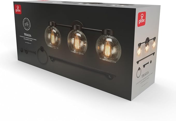 Globe Electric 63000202 5-Piece All-in-One Bathroom Accessory Set - Image 4