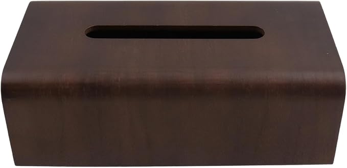 Geesatis Tissue Box Cover, Square Wood Tissue Box Holder, Rectangular Napkin - Image 4