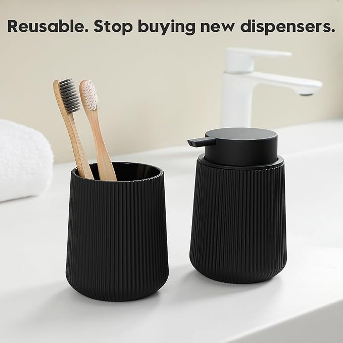 Striped Liquid Hand Soap Dispenser - Image 3