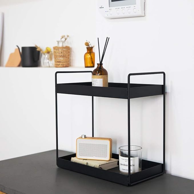 2 Tier Bathroom Counter Organizer, Standing Vanity Organizer Shelf - Image 6