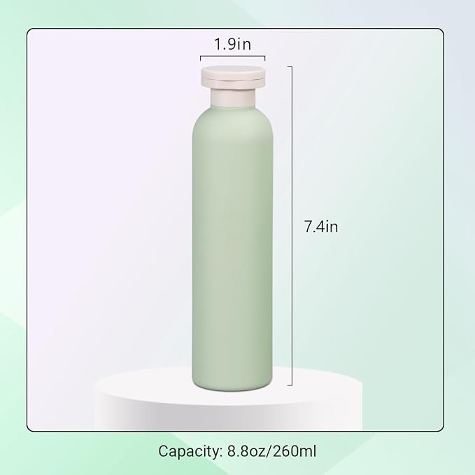 Travel Shampoo Bottle, Empty Plastic Squeeze Bottles 8.8oz - Image 3