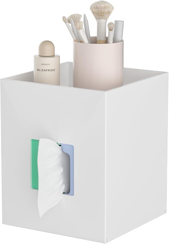 White Acrylic Tissue Box Cover by Hongtuocb