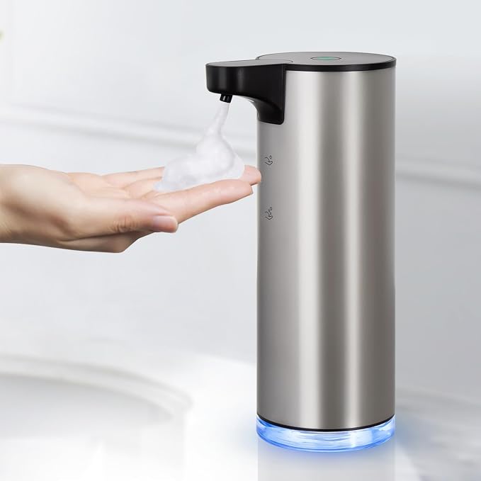 LAOPAO Automatic Soap Dispenser, Rechargeable Stainless Steel Foaming Soap by LAOPAOInc-TheUSA