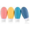 Silicone Travel Bottles, 4 Pack 3.4oz Leak Proof Liquid Squeezable Refillable by LIYUABU