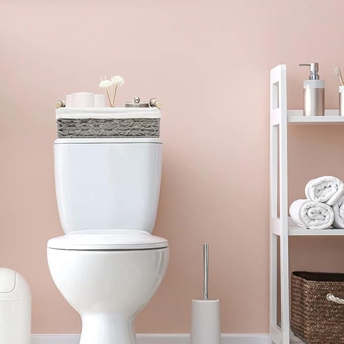 Storage Basket Wicker Baskets for Organizing Storage Bins for Countertop Toilet - Image 4