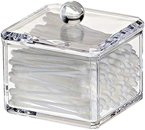 Square Acrylic Cotton Ball Pads Gauze Swab Holder Organizer Q-tip Dispenser - Image 7