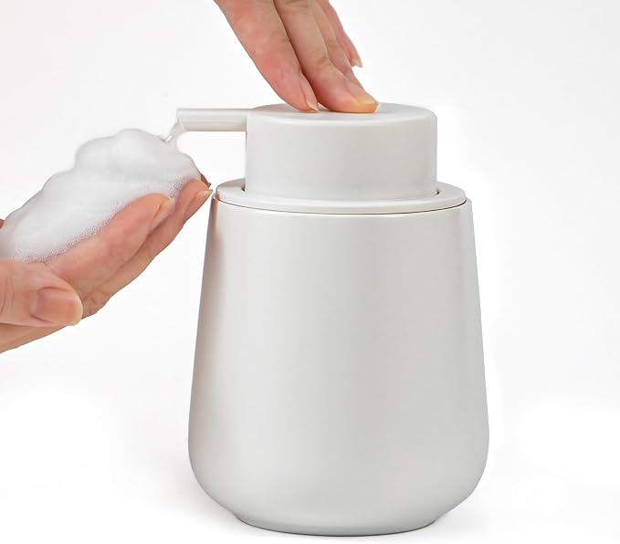 Soap Dispenser, Ceramic Foaming Soap Dispenser by Agyiuns