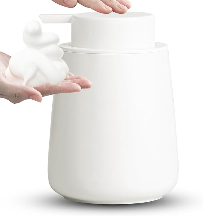 Ceramic Foaming Soap Dispenser, 12 Oz Foam Hand Soap Dispenser by AZMOYAC