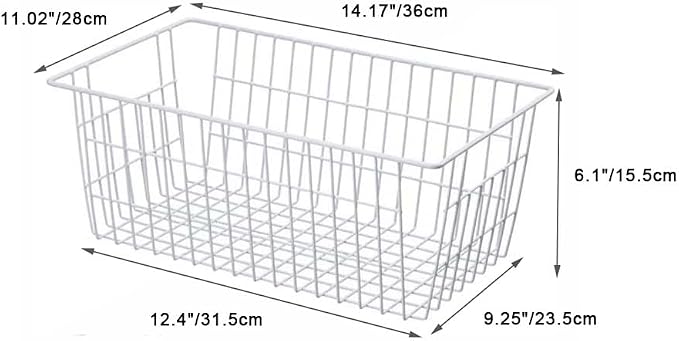 SANNO 14" Freezer Baskets Wire Storage Baskets - Image 8