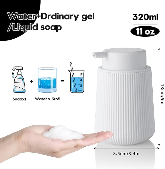 Striped Foaming Hand Soap Dispenser - Image 2
